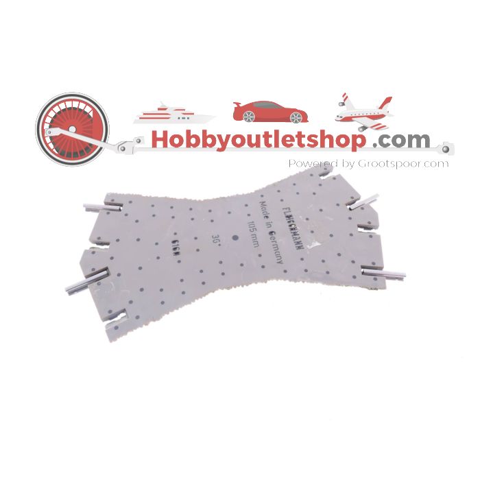 Schaal H0 Fleischmann 6160 kruising 105 mm 36 graden #4960 - sku: 20231010030554 - Gebruikt - Redelijke staat - Afbeelding 3