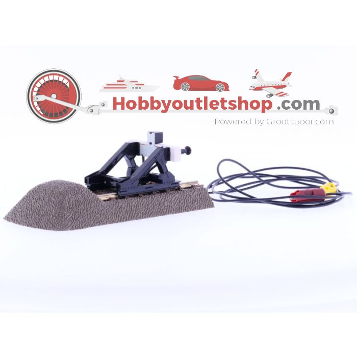 Schaal H0 Trix 62978 Spooreind met                stootblok met verlichting (C-rails) 77,5 mm #1181 - sku: 20211223035732 - Gebruikt - Goede staat - Afbeelding 2