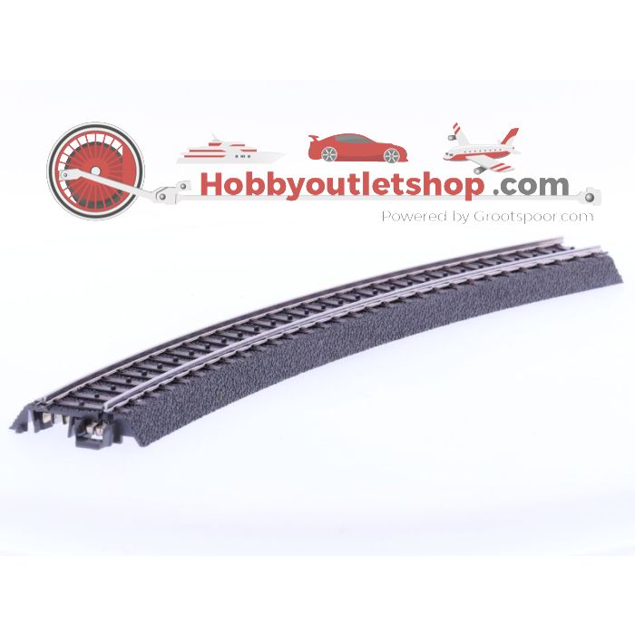 Schaal H0 Märklin 24230 C-Rails gebogen R2           Radius 437,5 mm 30 graden 6st #1120 - sku: 20211210030539 - Gebruikt - Goede staat - Afbeelding 2