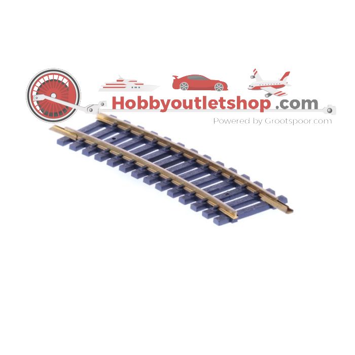 Schaal H0 Fleischmann 6026 Gebogen rails R1 Radius 357,5 mm 15 graden 6st #1248 - sku: 20220107045736 - Gebruikt - Zeer goede staat - Afbeelding 2