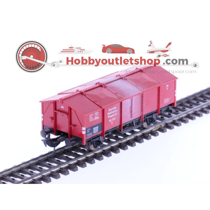 Schaal H0 Fleischmann 5210 DR          Klapdekselwagen kalk #1266 - sku: 20220112015033 - Gebruikt - Zo goed als nieuw - Afbeelding 2