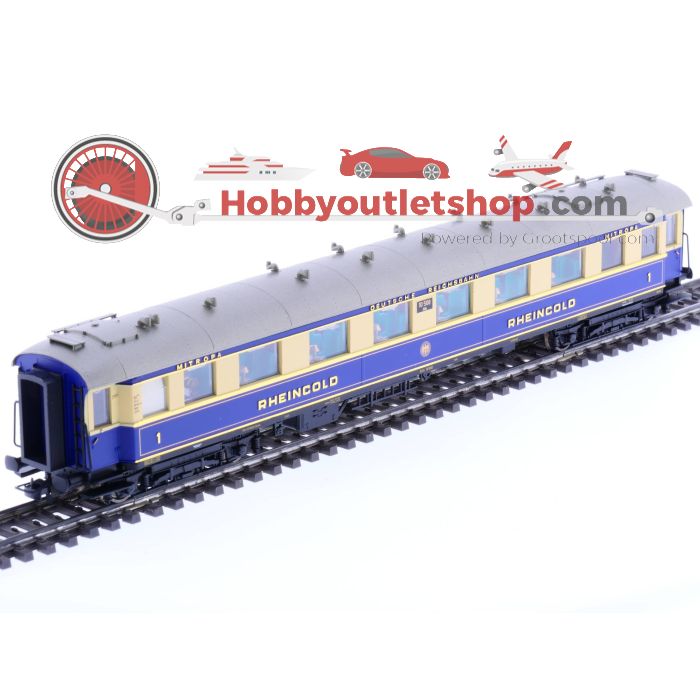 Schaal H0 Liliput L382003 Set met 5 Rheingoldwagens van de DRG #652 - sku: 20210612111027 - Used - Like new - Photo 5