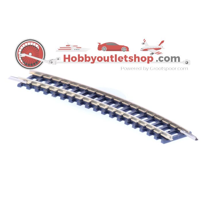Schaal N Minitrix 4924 Gebogen rails R2 Radius 228,2 mm 24 graden 10 st #1803 - sku: 20220426042327 - Gebraucht - Sehr guter Zustand - Bild 2