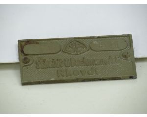 EisenbahnSchild Scheidt & Bachmann A.G. Rheydt 1955