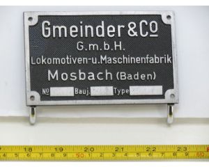 EisenbahnSchild Gmeinder & Co G.m.b.H. Mosbach