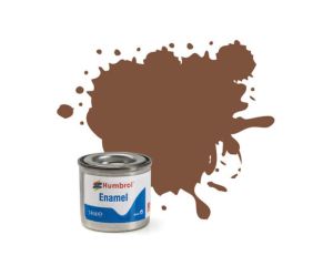 Humbrol – AA6224 – Enamel Paint Matt Brown (Nr. 186) – 14 ml