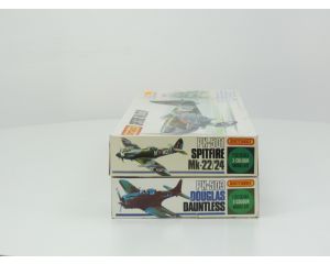 Schaal 1:32 MATCHBOX Set of 2 PK-501 Spitfire Mk-22/24 and PK-503 Douglas Dauntless #126