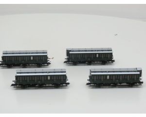 Schaal H0 Fleischmann Set 4St 2x 507003 & 2x 507053 ÖBB C-coupérijtuig #666