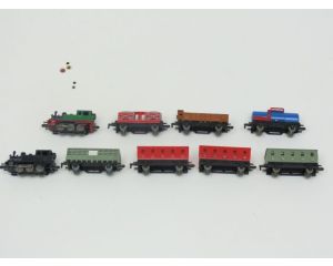 Schaal 1:143 Majorette Rail Route 9-delige treinset #683