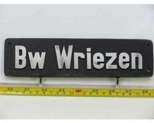 Lokschild BW Wriezen