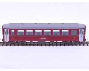 Schaal H0m Bemo 3255-124 personenrijtuig B 2454 2e kl. van de RhB #P221