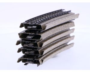 Schaal H0 Märklin 5201 gebogen M-rail passtuk 114 mm R 15º #6590