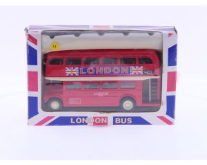 Schaal 1:64 FISA London Routemaster Red Double Decker Bus #7022