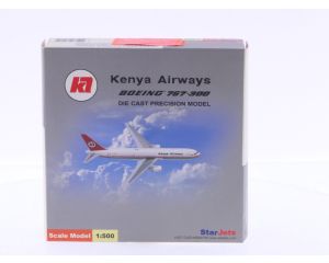 Schaal 1:500 Schuco/Star Jets SJKQA115 Kenya Airways Boeing 767-300 Reg.Nr. 5Y-KQZ #7086
