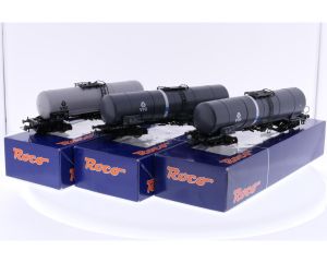 Schaal H0 Roco 66066 3-delige VTG tankwagenset van de DB #6733