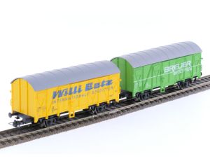 Schaal H0 Roco 46014 set van 2 gesloten goederenwagen van de DB #6746