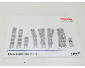 Schaal H0 Märklin 24905 C-Rails uitbreidingsset C5 #6775