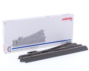 Schaal H0 Märklin 24611 wissel links 188,3 mm R2 437,5 mm #6777