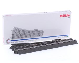 Schaal H0 Märklin 24612 wissel rechts 188,3 mm R2 437,5 mm. #6778