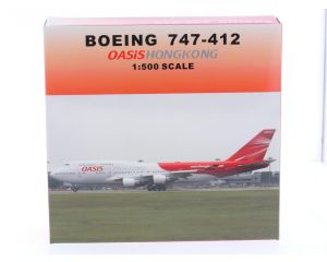 Schaal 1:500 Net Models BLFC500 Oasis Hong Kong Boeing 747-400 Reg. B-LFC #7254