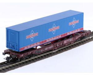 Schaal H0 Roco 47026 containerwagen Sdkms 707 "Bad Reichenhaller" van de DB #6844