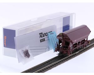 Schaal H0 Roco 67575 3-delige set zwenkbare dakwagen type Tdgs van de DB #6877
