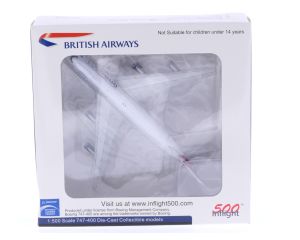 Schaal 1:500 Inflight 500 IF5744013 British Airways Boeing 747-400 "Oneworld" Reg. G-CIVP #7368