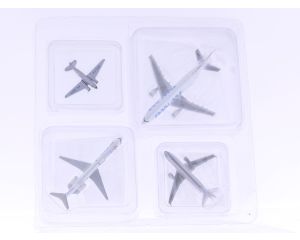 Schaal 1:500 Herpa 512800 Christmas 2001 - Edition 1 A300+MD-82+A319+DC-3 Pan Am+Finnair+Trans Canadian Airl. +Delta #7411