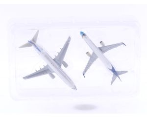 Schaal 1:500 Herpa / Hogan Wings 8522 Mandarin Airlines ERJ-190 & Boeing 737-800 Reg. B-16821+B-16802 #7419