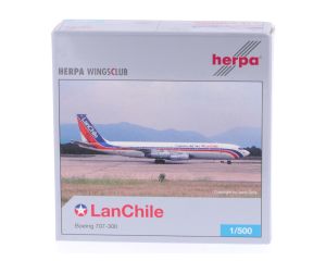 Schaal 1:500 Herpa 503167 LanChile Boeing 707-300 "Crueeros del Aire" Reg. CC-CEI #7674