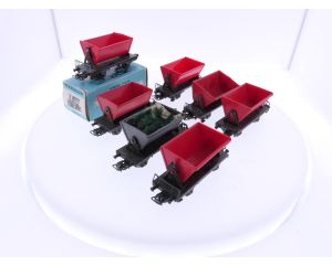 Schaal H0 Märklin 4513 set van 7 kiepwagens van de DB #7680