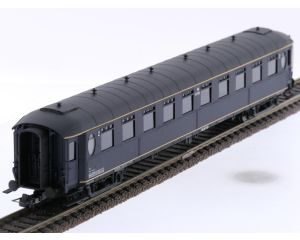 Schaal H0 Philotrain 38 C personenrijtuig Ovaalramer B 7100 blauw/ RIC teken van de NS #P280