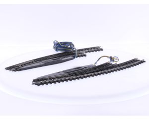 Schaal H0 Märklin 2267 K-rail paar elektromagnetische meegeboden wissels #7706