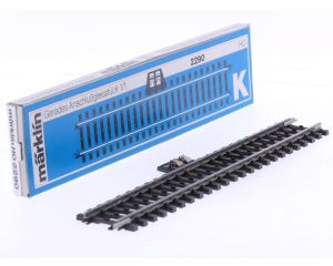 Schaal H0 Märklin 2290 K-rail aansluitrail recht lengte 180 mm #7751