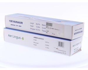 Schaal 1:200 PPC Holland 3070 en 222383 set van 2 Ierse-vliegtuigen Boeing 737-800 Ryanair Reg. EI-DAP en Airbus A321neo Aer Lingus Reg. EI-LRA #8045