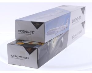 Schaal 1:200 set van 2 Etihad Airways-vliegtuigen Boeing-787 Reg. A6-BGA en Boeing-777-300ER Reg. A6-ETK #8046