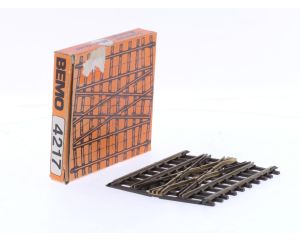 Schaal H0m Bemo 4217 kruising 24° voor dubbelspoorverbinding #8146