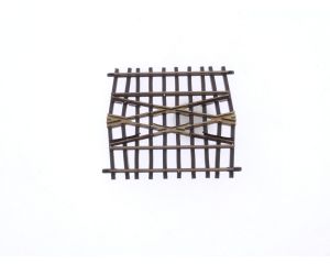 Schaal H0m Bemo 4217 kruising 24° voor dubbelspoorverbinding #8146