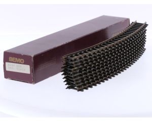Schaal H0m Bemo 4240 000 gebogen rails 30° R2 = 376 mm doos à 10 st. #8150