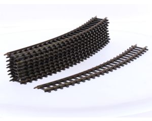 Schaal H0m Bemo 4240 000 gebogen rails 30° R2 = 376 mm doos à 10 st. #8150