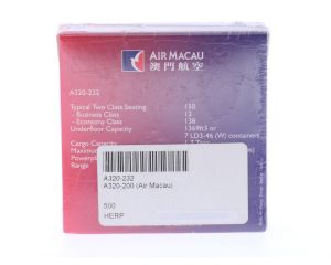 Schaal 1:500 Herpa A320-323 Airbus A320-200 Air Macau 'Cidade de Coimbra' Reg. CS-MAE #8351