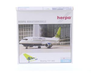Schaal 1:500 Herpa 510387 Boeing 737-300 dba Reg. D-ADBV #8355