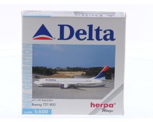 Schaal 1:500 Herpa 512657 Boeing 737-800 Delta Air Lines Reg. N394DA #8539