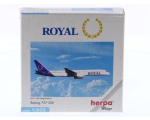 Schaal 1:500 Herpa 503792 Boeing 757-200 Royal Reg. C-GRYK #8540