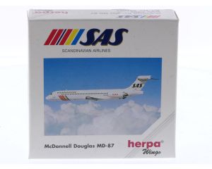 Schaal 1:500 Herpa 506007 McDonnell Douglas MD-87 SAS - Scadinavian Airlines Reg. NA #8609