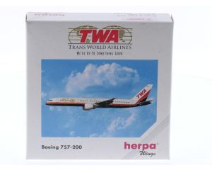 Schaal 1:500 Herpa 503761 Boeing 757-200 TWA - Trans World Airlines Reg. NA #8629