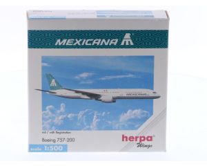 Schaal 1:500 Herpa 503778 Boeing 757-200 "Juan Pablo II" Mexicana Reg. N763MX #8630