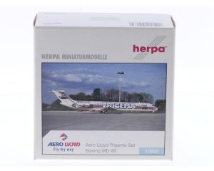 Schaal 1:500 Herpa 510639 Airbus A321 + McDonnell Douglas MD-83 'Trigema - set' Aero Lloyd Reg. D-ALAK en D-ALLE #8650