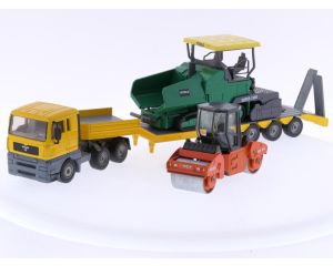 Schaal 1:55 Siku 1304 en 3519 set van 2 wegwerkzaamheden voertuigen #8654