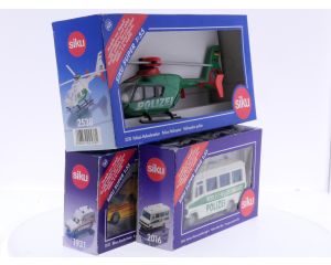 Schaal 1:55 Siku 1931, 2016 en 2538 set van 3 hulpdienstvoertuigen #8655